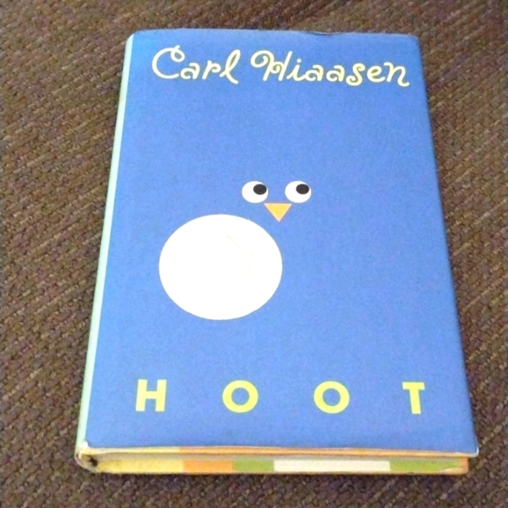 Hoot Author Carl Hiaasen Hardcover Newberry Honor Book First Edition 2002